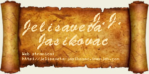 Jelisaveta Jasikovac vizit kartica